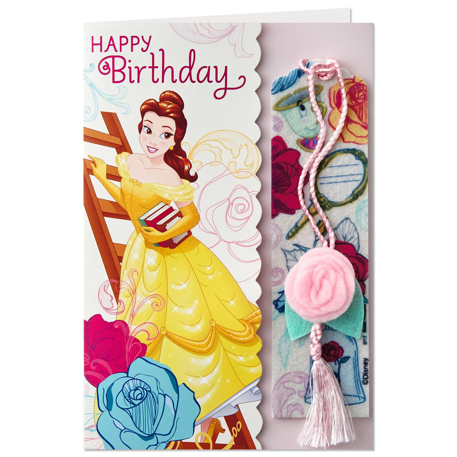 Best ideas about Beauty And The Beast Birthday Card
. Save or Pin Beauty and the Beast Belle Birthday Card With Bookmark Now.