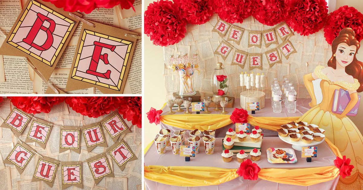 Best ideas about Beauty And The Beast Birthday Decorations
. Save or Pin Princess Belle Party Ideas Now.