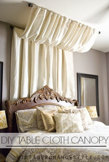 Best ideas about Bed Curtains DIY
. Save or Pin DIY No Sew Table Cloth Bed Canopy Tutorial Now.