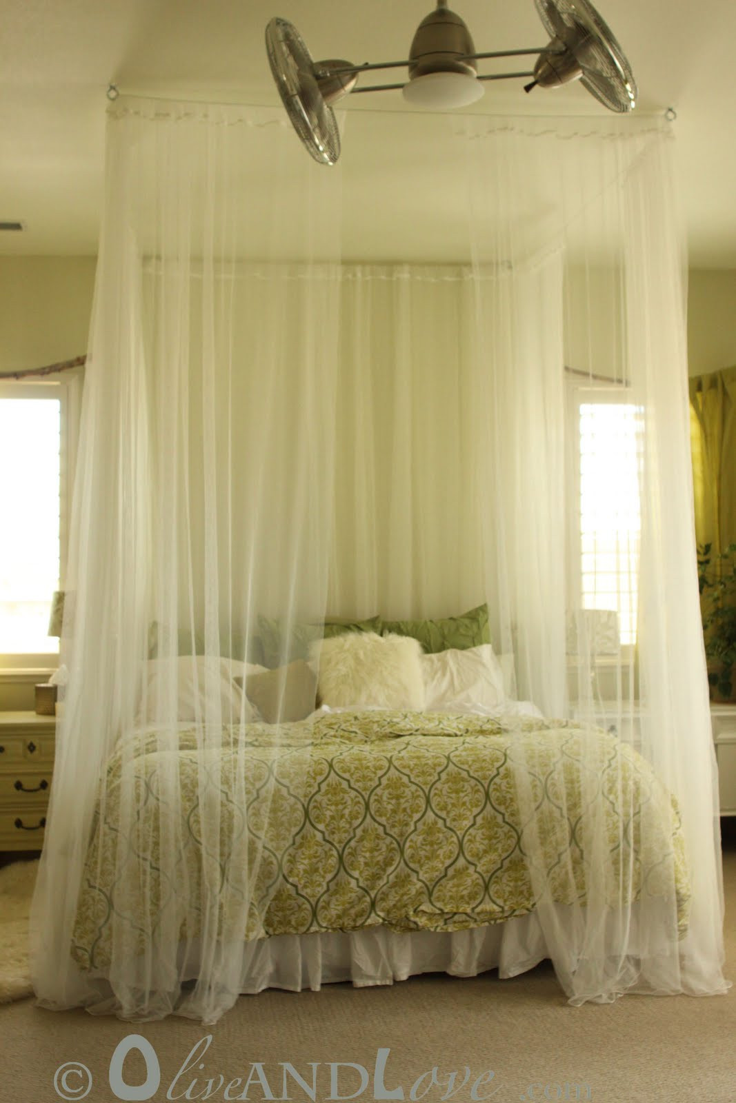 Best ideas about Bed Curtains DIY
. Save or Pin Ceiling mounted bed canopy consisting of eyebolts turn Now.