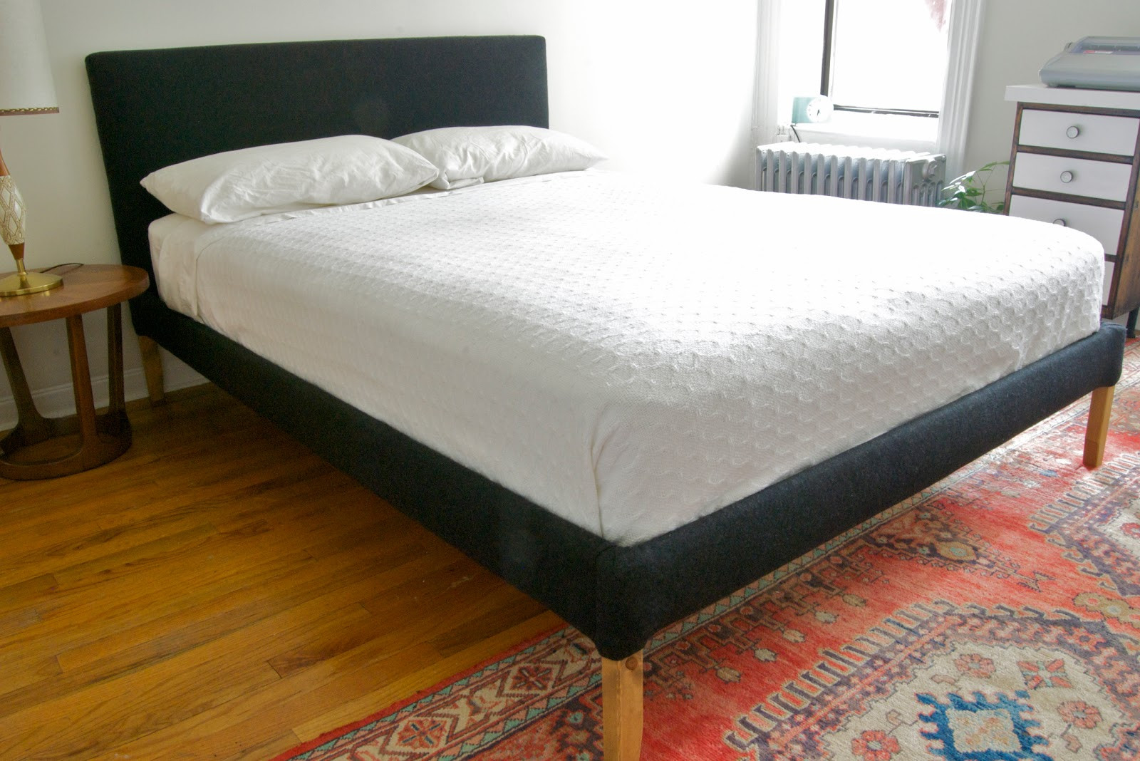 Best ideas about Bed Frame DIY
. Save or Pin Stretching For Style DIY Upholstered Bedframe Now.