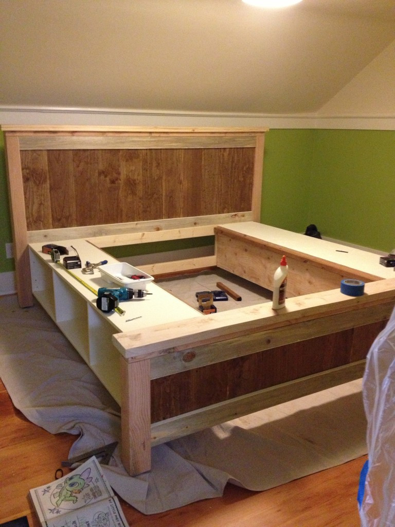 Best ideas about Bed Plans DIY
. Save or Pin DIY Farmhouse Bed from 2 Ana White Plans Now.