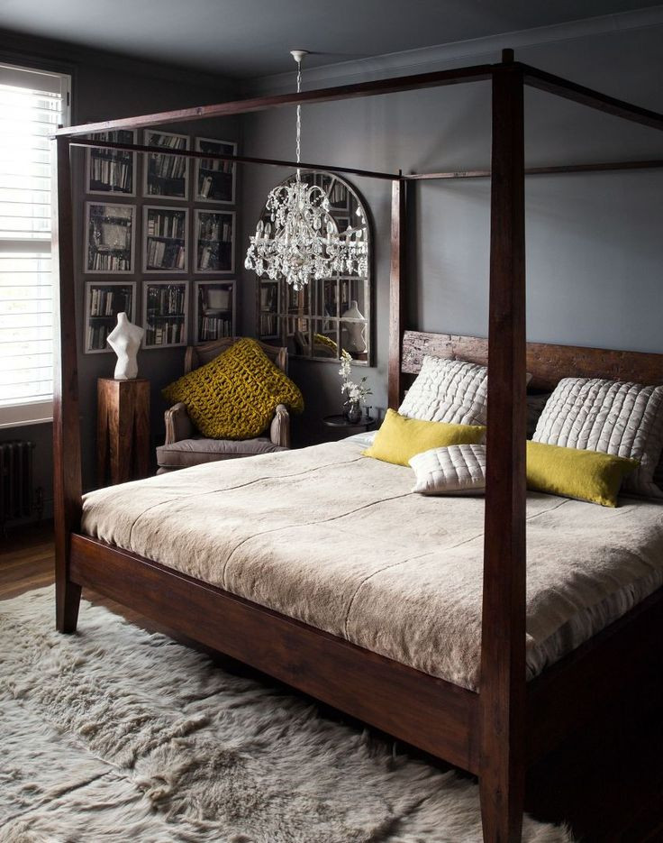 Best ideas about Bedroom Eyes 2019
. Save or Pin Dark Atmospheric Bedroom With Four poster Bed and Low Now.