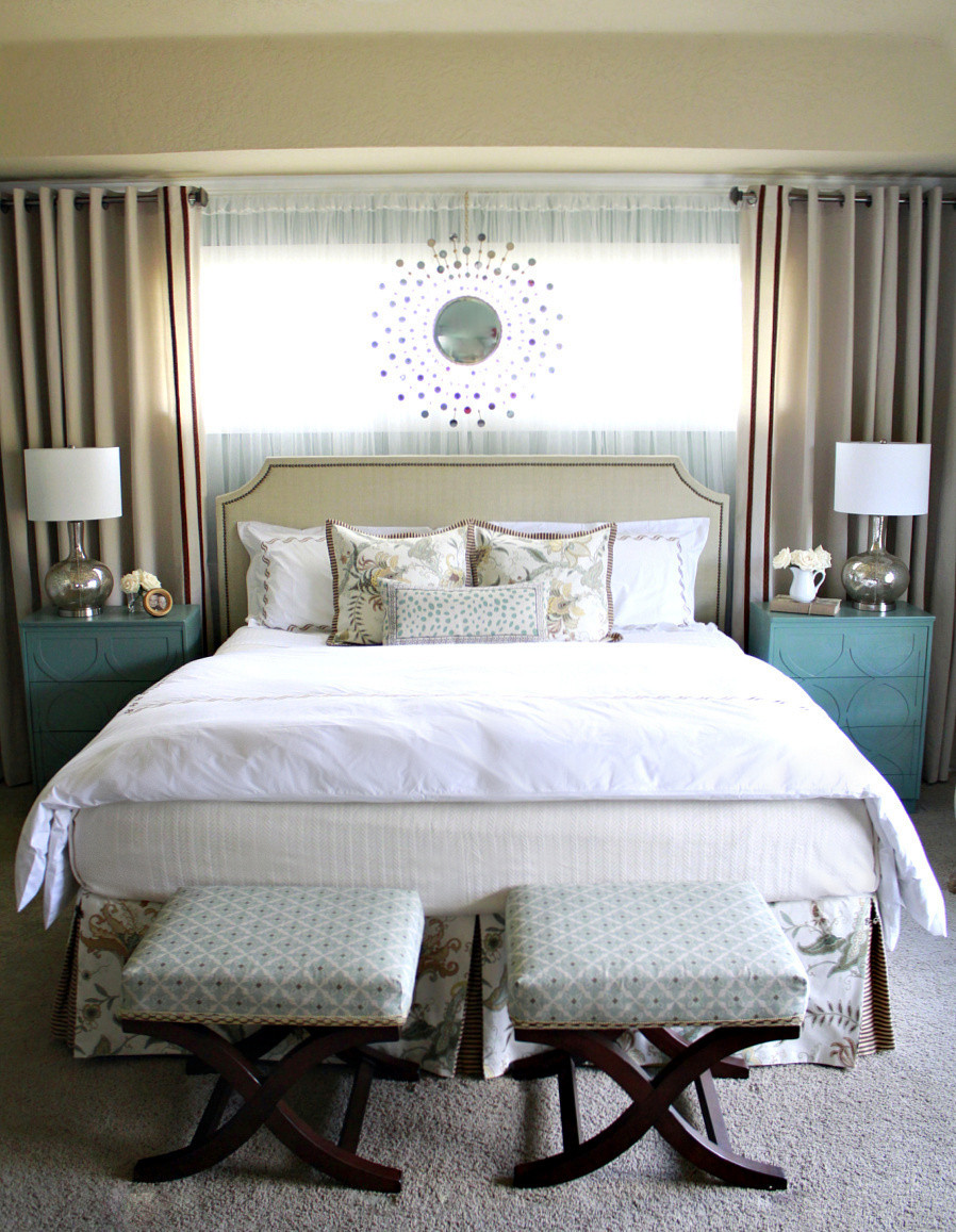 Best ideas about Bedroom Window Curtains
. Save or Pin Crafty Sisters Master Bedroom Reveal Now.