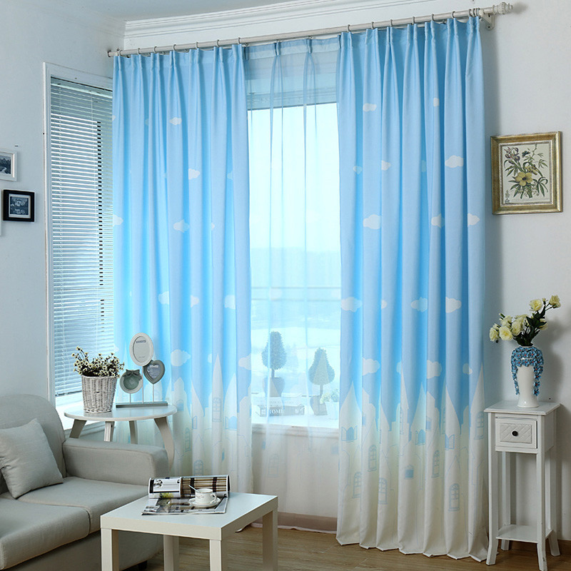 Best ideas about Bedroom Window Curtains
. Save or Pin Cartoon Kids Bedroom Clouds Blue Best Window Curtains Now.