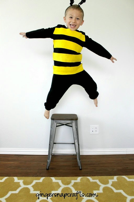 Best ideas about Bee Costume DIY
. Save or Pin Ginger Snap Crafts No Sew Bee Costume tutorial Now.