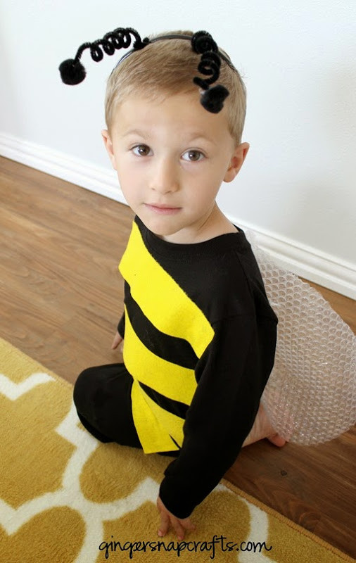 Best ideas about Bee Costume DIY
. Save or Pin Ginger Snap Crafts No Sew Bee Costume tutorial Now.