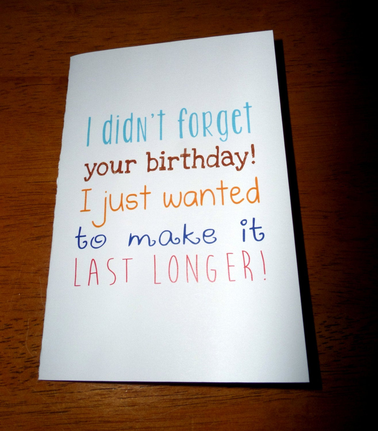 Best ideas about Belated Birthday Card
. Save or Pin Funny Belated Birthday Card I Didn t For Your Now.