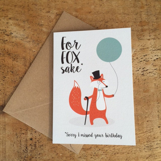 Best ideas about Belated Birthday Card
. Save or Pin For Fox Sake Belated Birthday Card Late Birthday Card Now.