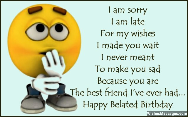 Best ideas about Belated Birthday Quotes
. Save or Pin Belated Birthday Wishes for Friends Quotes and Messages Now.