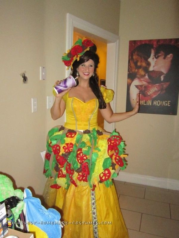 Best ideas about Belle Costume DIY
. Save or Pin Taco Belle Wordplay Costume Now.