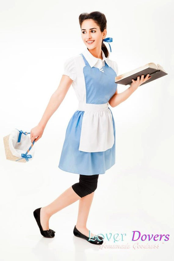 Best ideas about Belle DIY Costume
. Save or Pin BELLE PROVINCIAL costume APRON womens full costume aprons Now.