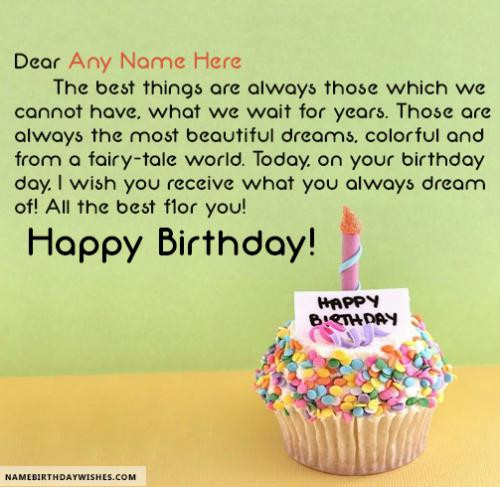 Best ideas about Best Birthday Wishes Quotes
. Save or Pin Create Happy Birthday Quotes With Name & Now.