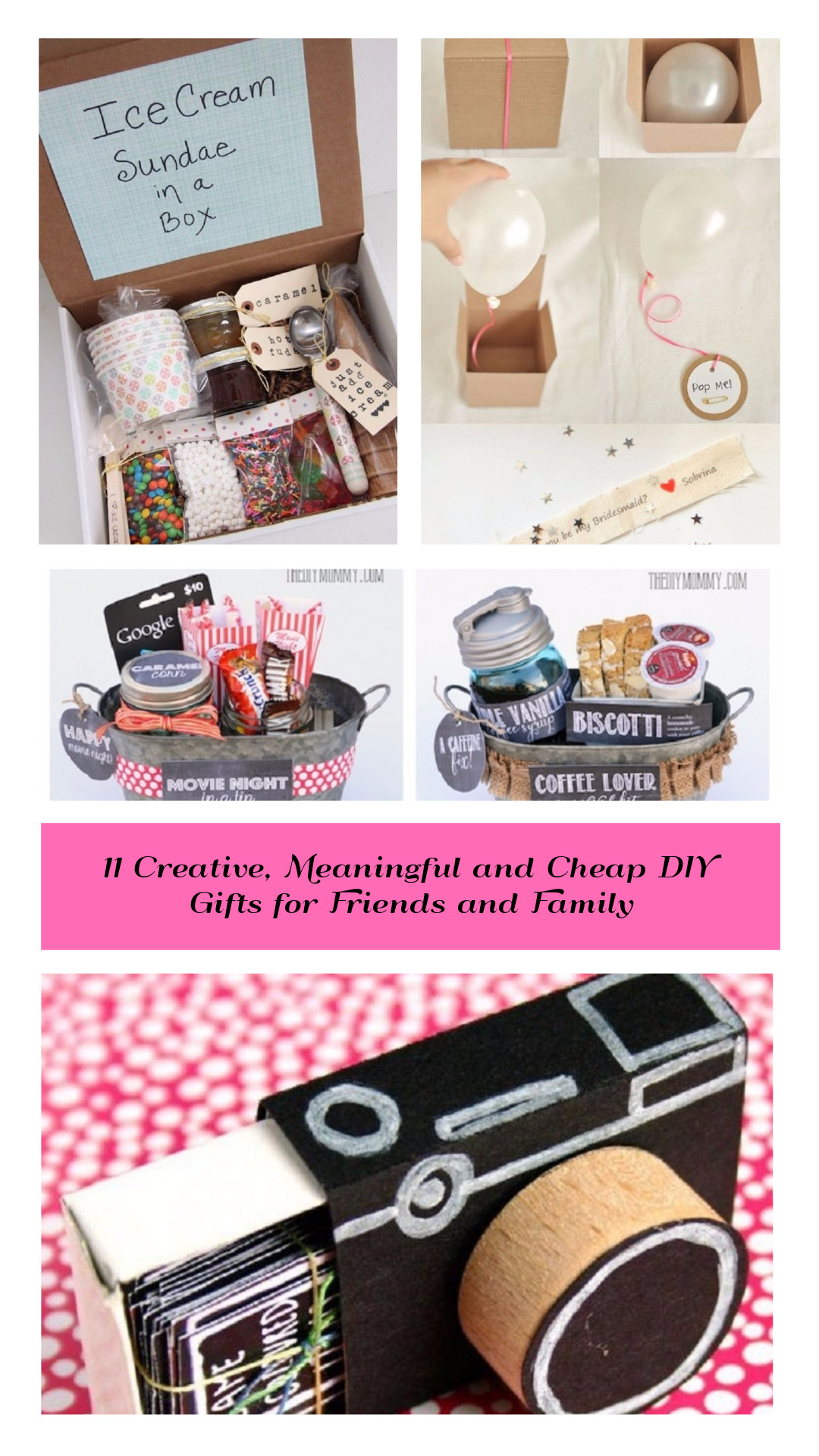 Best ideas about Best DIY Gifts
. Save or Pin 11 Creative Meaningful and Cheap DIY Gifts for Friends Now.