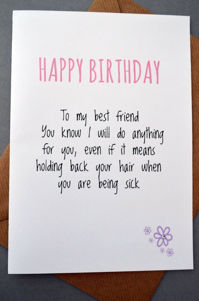 Best ideas about Best Friend Birthday Funny
. Save or Pin Greeting Card Birthday Humour Best Friend Banter Now.