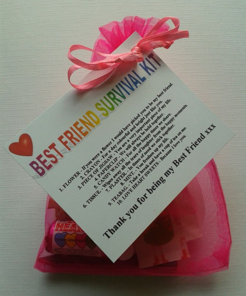 Best ideas about Best Friend Birthday Gifts
. Save or Pin BEST FRIEND Survival Kit Birthday Keepsake Gift Present Now.