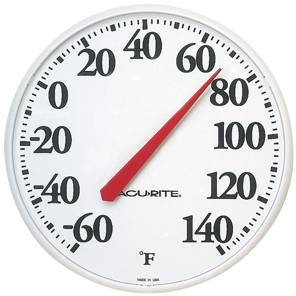 Best ideas about Best Outdoor Thermometer
. Save or Pin AcuRite 12 5 in Thermometer HDA2 The Home Depot Now.