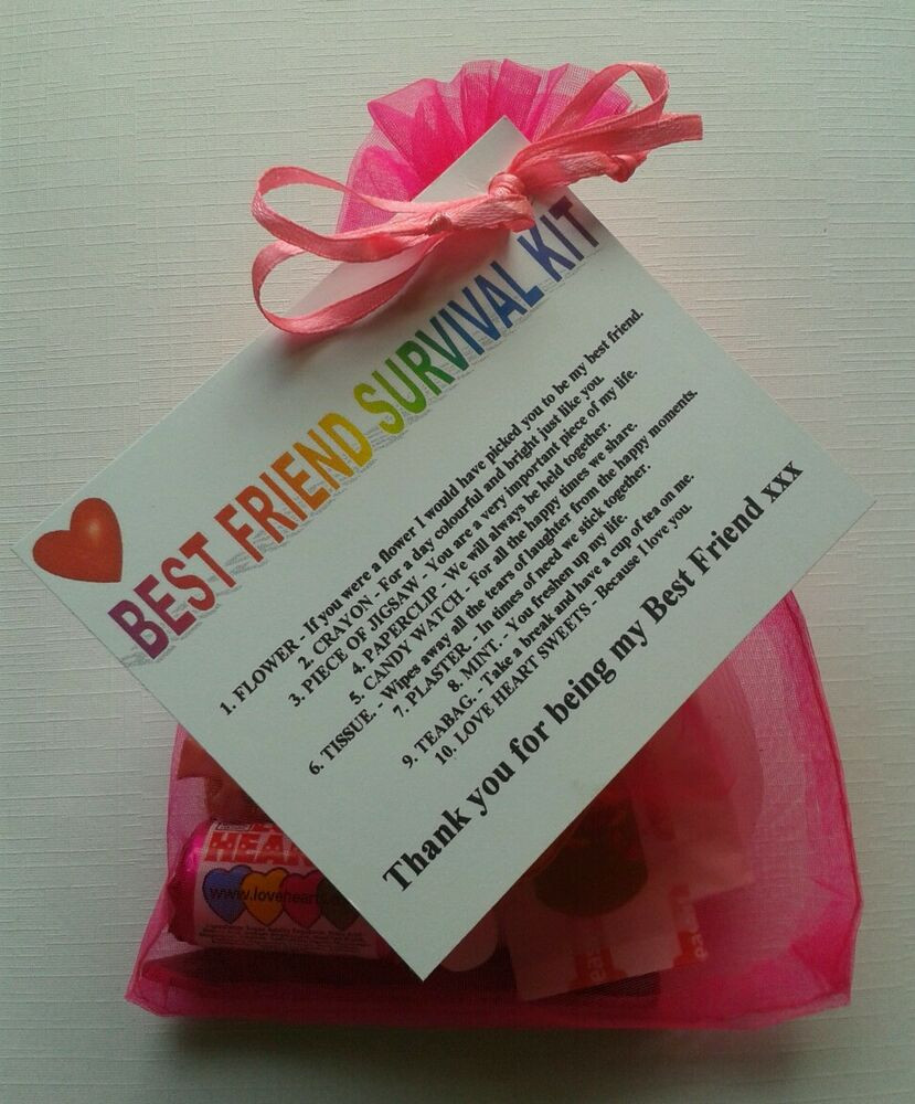 Best ideas about Bff Birthday Gifts
. Save or Pin BEST FRIEND Survival Kit Birthday Keepsake Gift Present Now.
