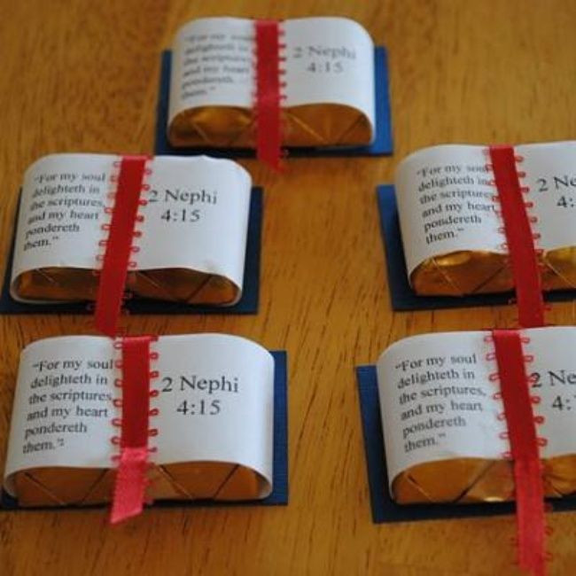 Best ideas about Bible Crafts For Adults
. Save or Pin Miniature Candy Bar Scriptures Crafts Ideas Now.