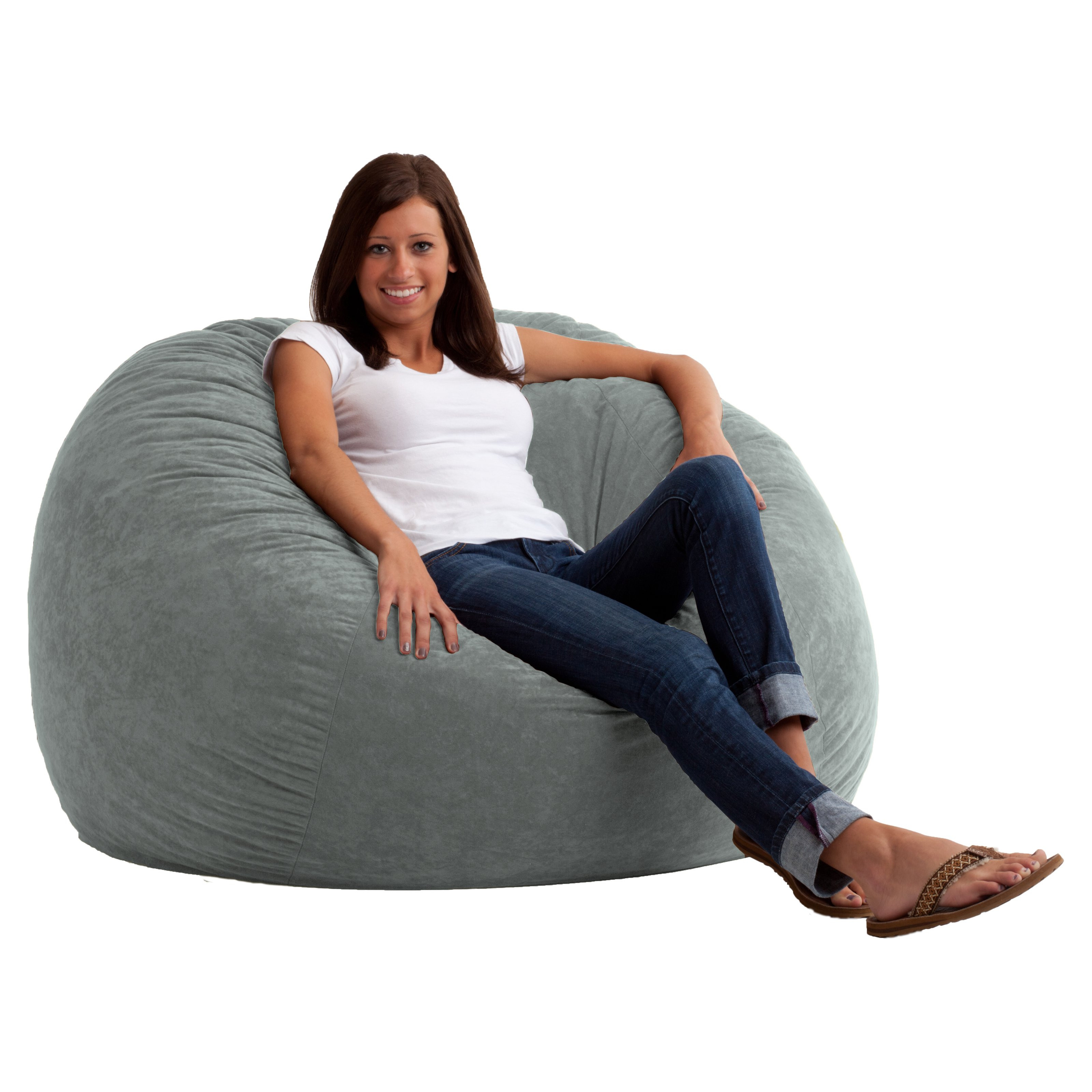 Best ideas about Big Bean Bag Chair
. Save or Pin FUF 4 ft fort Suede Bean Bag Lounger Bean Bags Now.