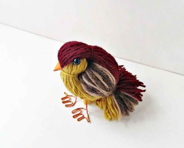 Best ideas about Bird Crafts For Adults
. Save or Pin Cute Bird Made Leftover Yarn — craftbits Now.