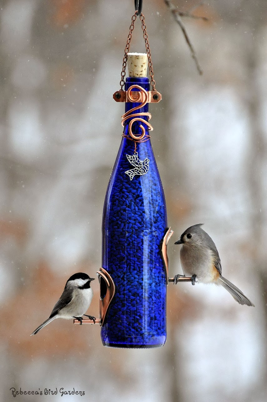 Best ideas about Bird Feeder DIY
. Save or Pin Rebecca s Bird Gardens Blog DIY Wine Bottle Bird Feeders Now.