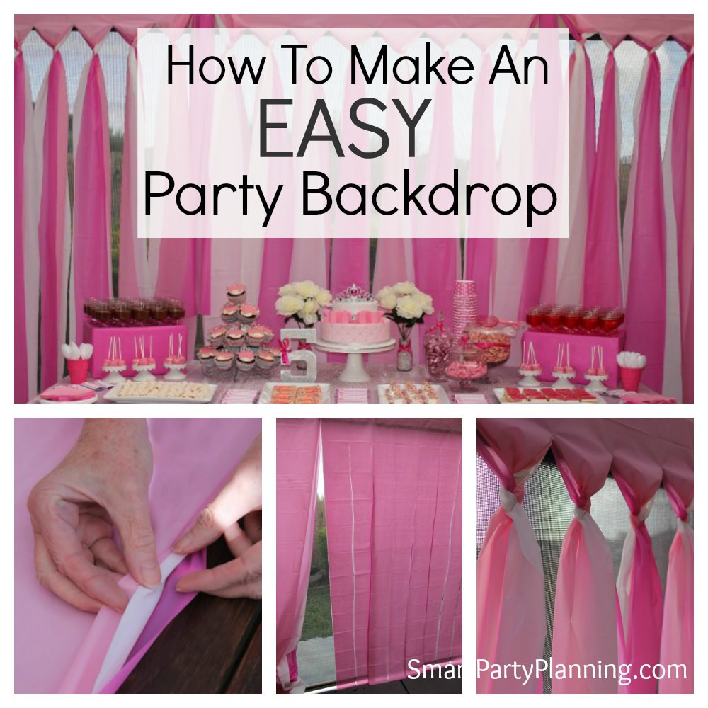 Best ideas about Birthday Backdrop Decorations
. Save or Pin How To Make An Easy DIY Party Backdrop Now.