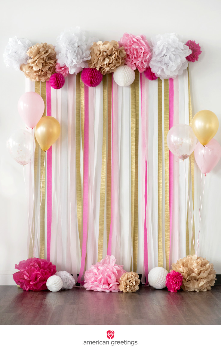 Best ideas about Birthday Backdrop Decorations
. Save or Pin Pink and Gold Birthday Party Ideas Inspiration Now.