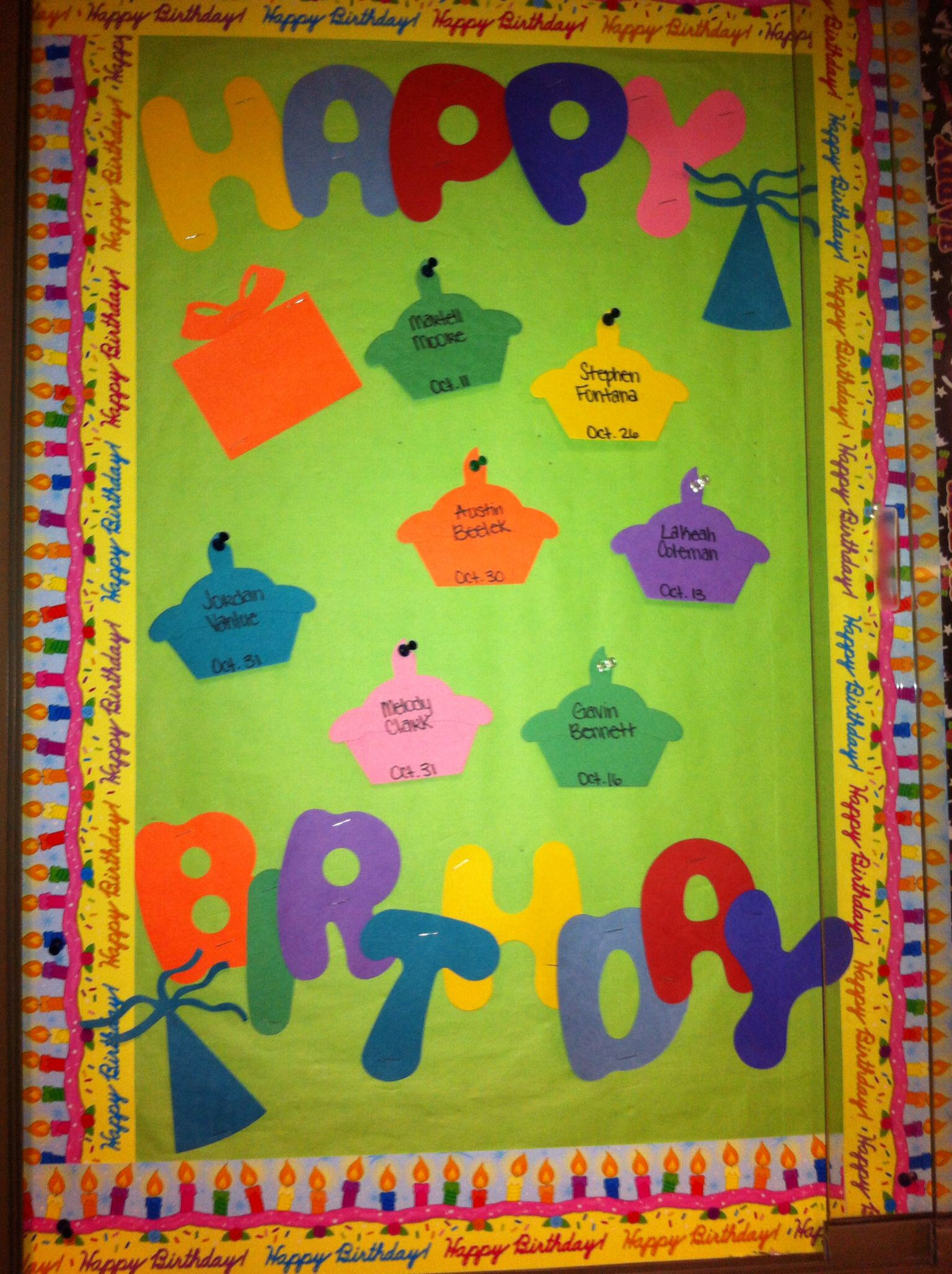 Best ideas about Birthday Board Ideas
. Save or Pin Happy Birthday bulletin board RA Lifestyle Now.