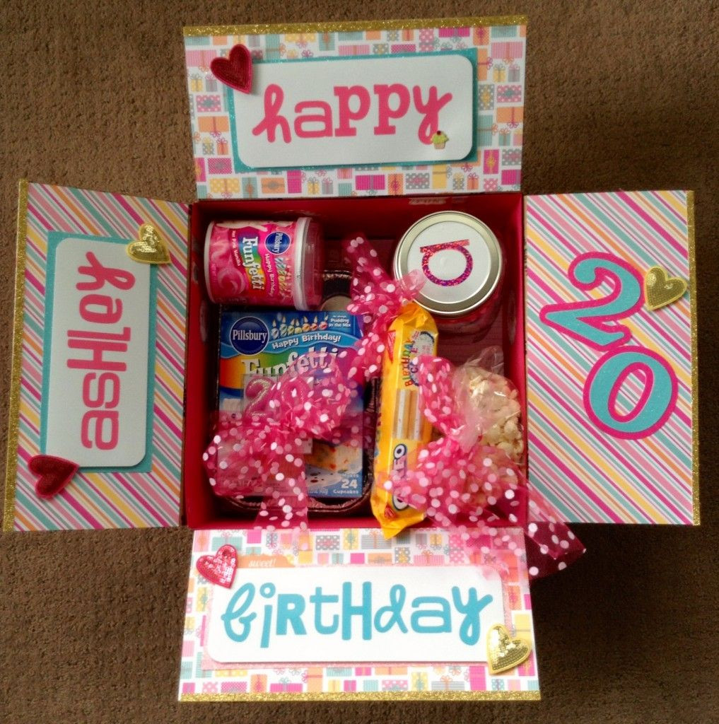 Best ideas about Birthday Box Gift Ideas
. Save or Pin Birthday box College care package ideas Now.