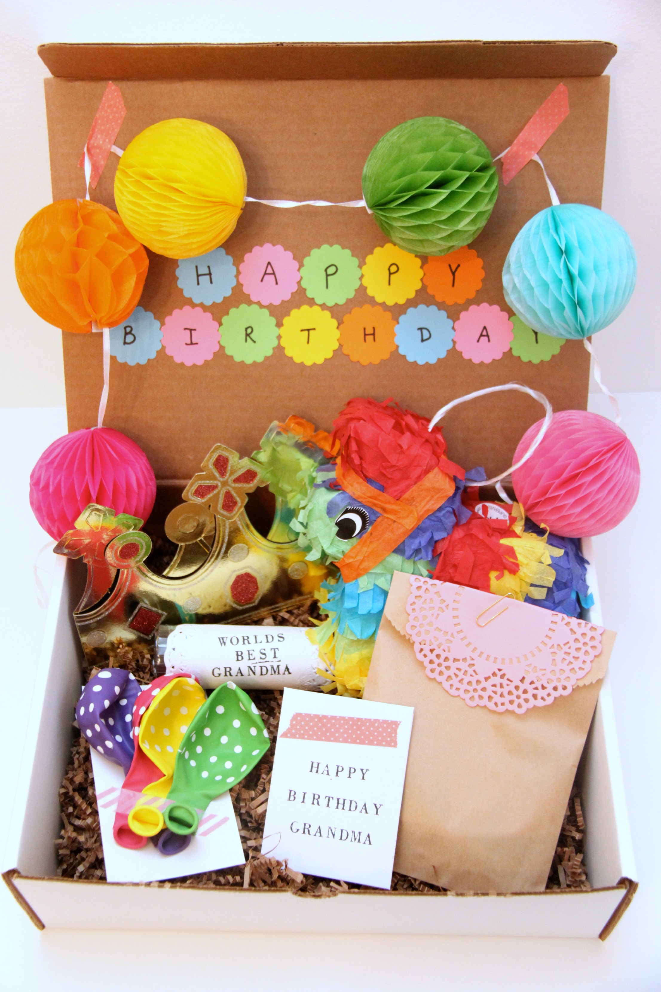 Best ideas about Birthday Box Gift Ideas
. Save or Pin A Birthday In a Box Gift for Grandma Smashed Peas & Carrots Now.