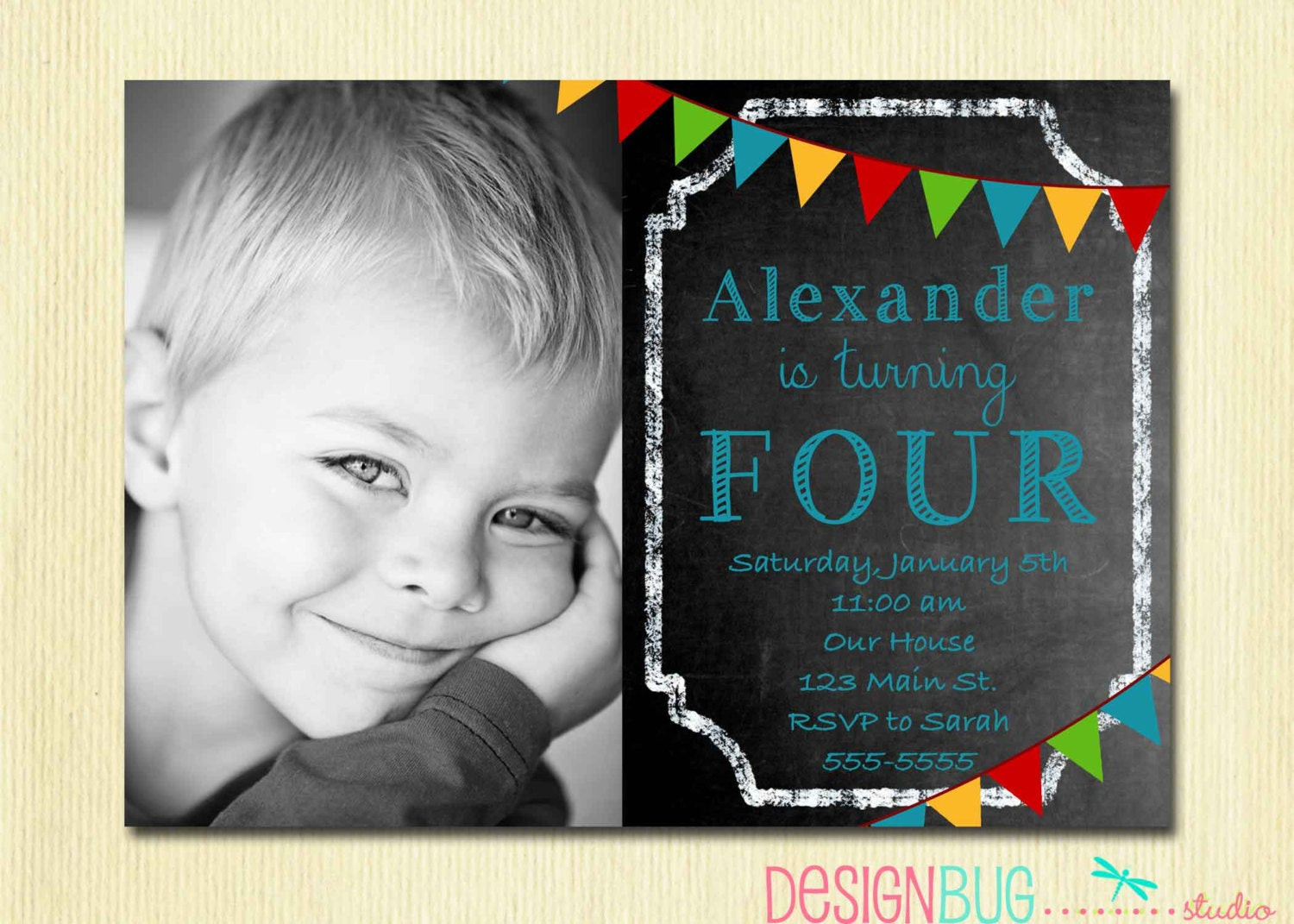 Best ideas about Birthday Boy Invitations
. Save or Pin Boys Chalkboard Birthday Invitation 1 2 3 4 5 100 year Now.