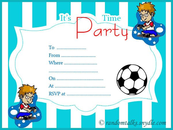 Best ideas about Birthday Boy Invitations
. Save or Pin Free Printable Birthday Invitations Random Talks Now.