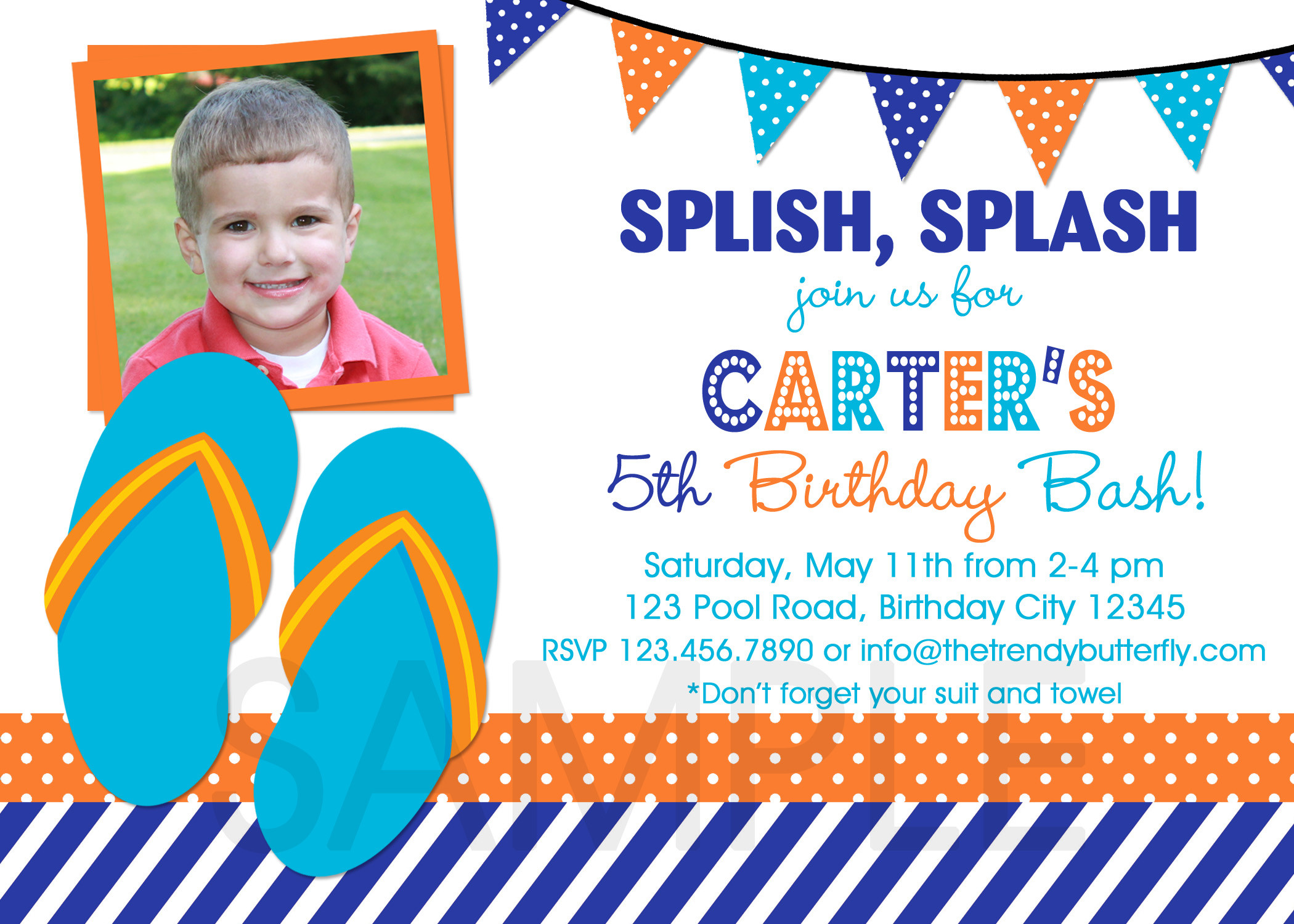 Best ideas about Birthday Boy Invitations
. Save or Pin Printable Birthday Party Invitations Summer Themed Invite Now.