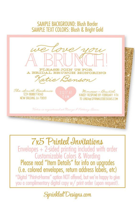 Best ideas about Birthday Brunch Invitations
. Save or Pin Bridal Shower Invitation Bridal Brunch Invites Brunch Now.