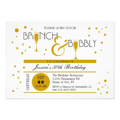 Best ideas about Birthday Brunch Invitations
. Save or Pin Brunch and Bubbly Birthday Invitation 5" X 7" Invitation Now.