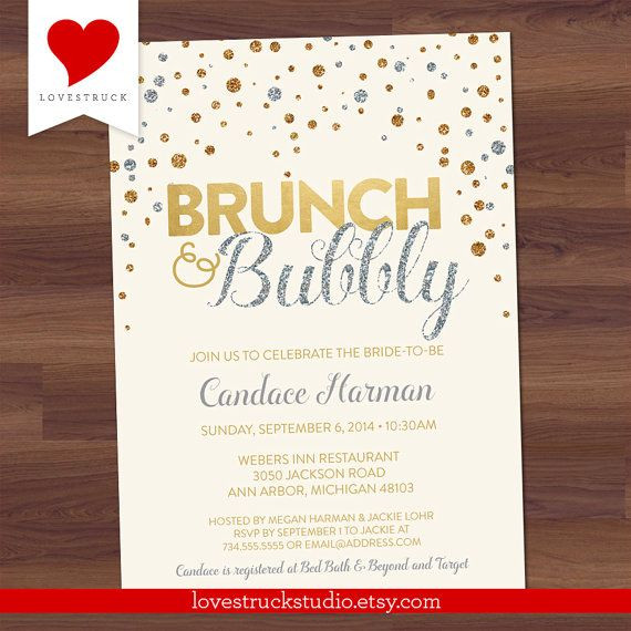 Best ideas about Birthday Brunch Invitations
. Save or Pin 17 Best images about Brunch and Bubbly Bridal Shower on Now.