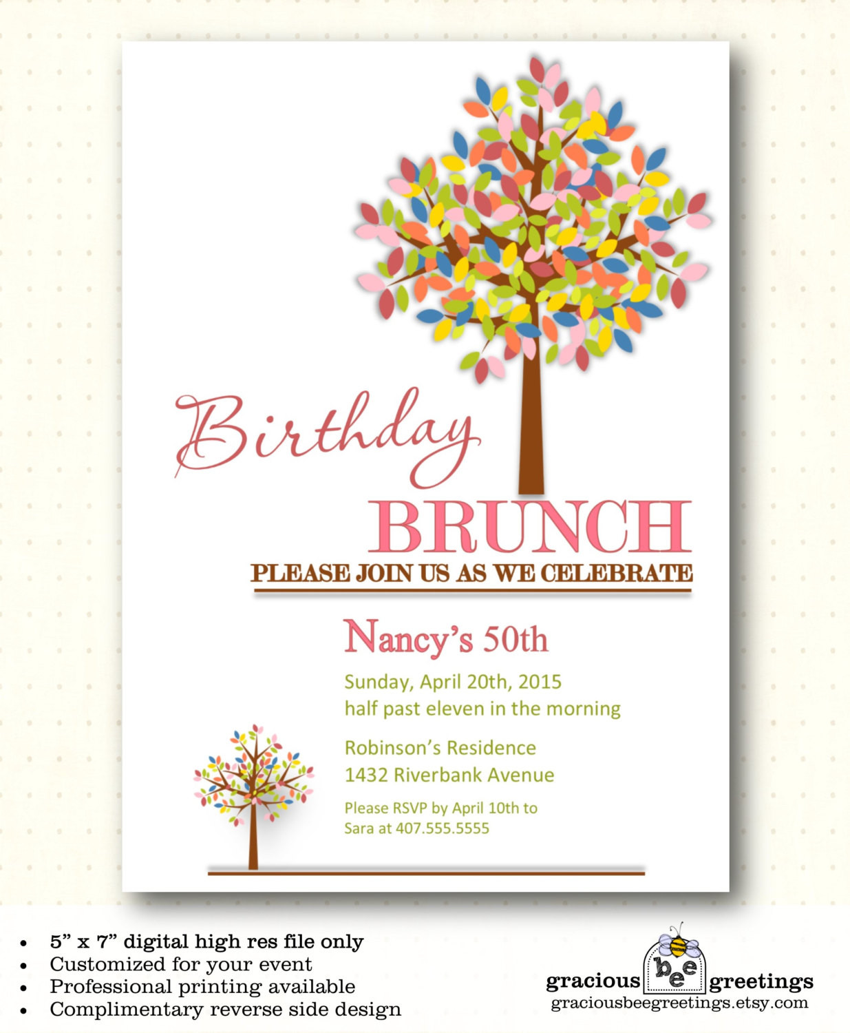 Best ideas about Birthday Brunch Invitations
. Save or Pin Adult Birthday Party Invitation milestone 30th 40th 50th Now.