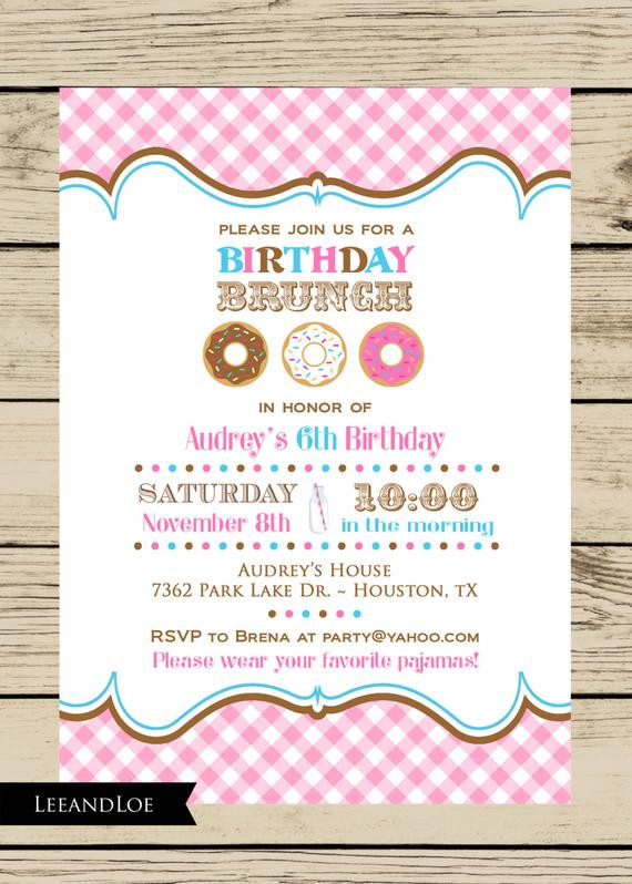 Best ideas about Birthday Brunch Invitations
. Save or Pin Items similar to Girl Birthday Party Brunch Invitation Now.