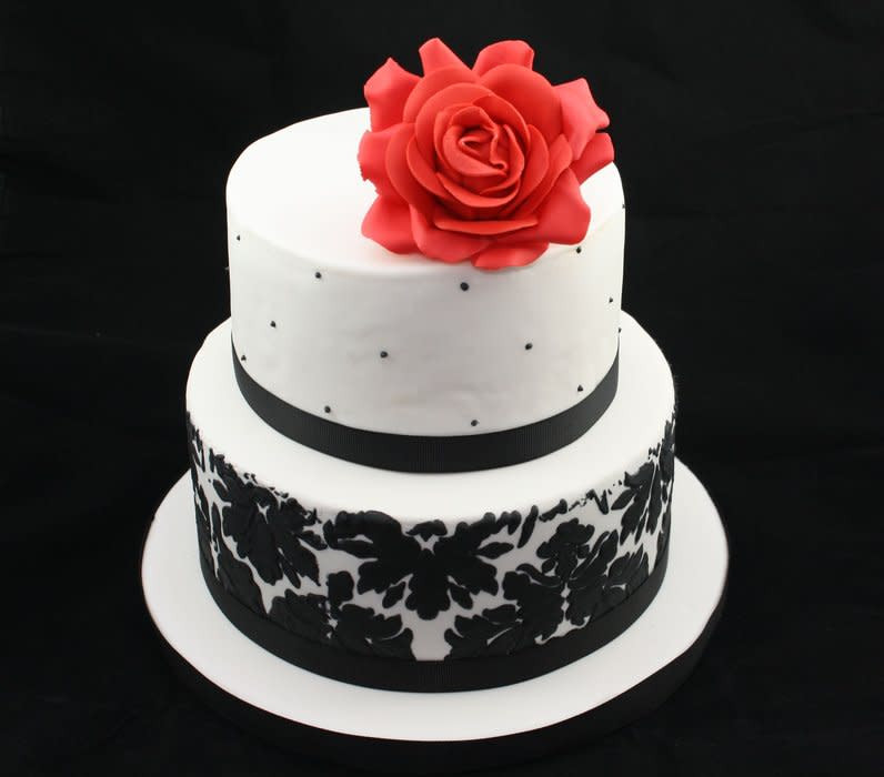 Best ideas about Birthday Cake Black And White
. Save or Pin Black and White Birthday Cake cake by Miriam CakesDecor Now.