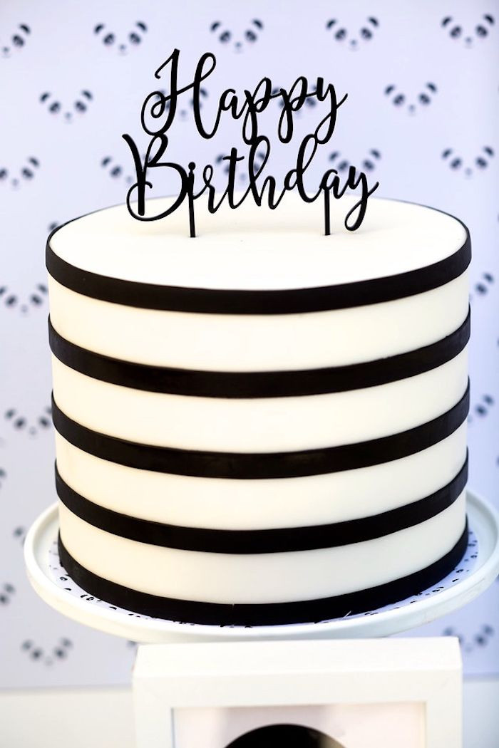 Best ideas about Birthday Cake Black And White
. Save or Pin Party Like a Panda Birthday Party Party Trends Now.