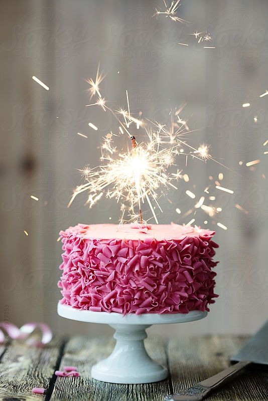 Best ideas about Birthday Cake Candles Sparklers
. Save or Pin Pink celebration cake with sparkler by Ruth Black Now.