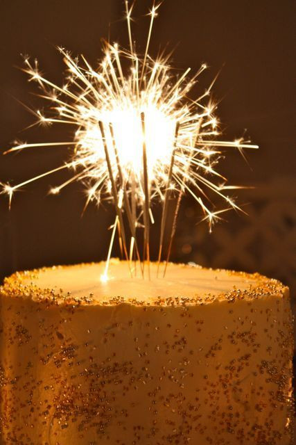 Best ideas about Birthday Cake Candles Sparklers
. Save or Pin Vanilla Bean New Year s Cake or adult birthday cake Now.
