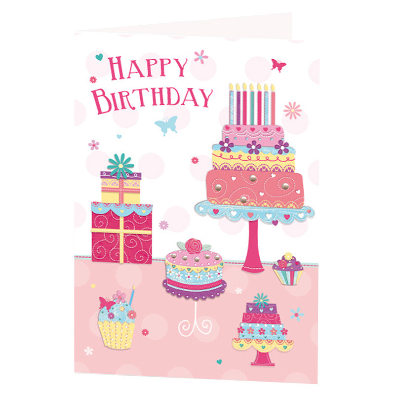 Best ideas about Birthday Cake Card
. Save or Pin Birthday Cake & Presents Birthday Card Greeting Cards Now.