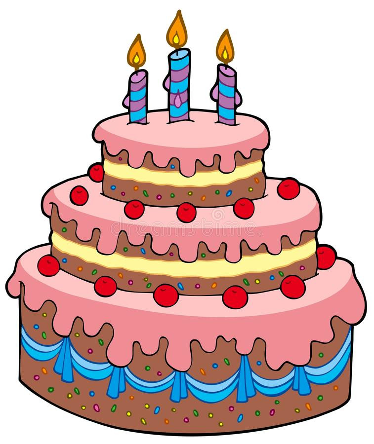Best ideas about Birthday Cake Cartoon
. Save or Pin Big cartoon birthday cake stock vector Illustration of Now.