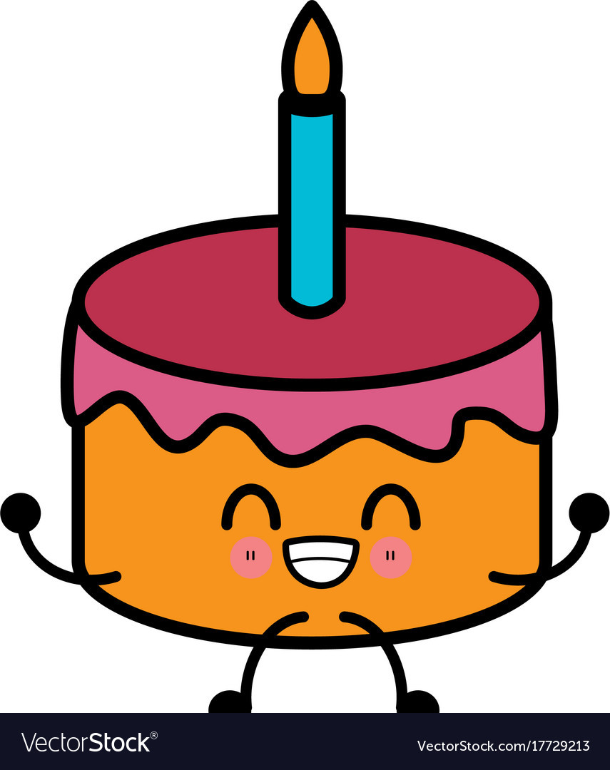 Best ideas about Birthday Cake Cartoon
. Save or Pin Birthday cake isolated cute kawaii cartoon Vector Image Now.