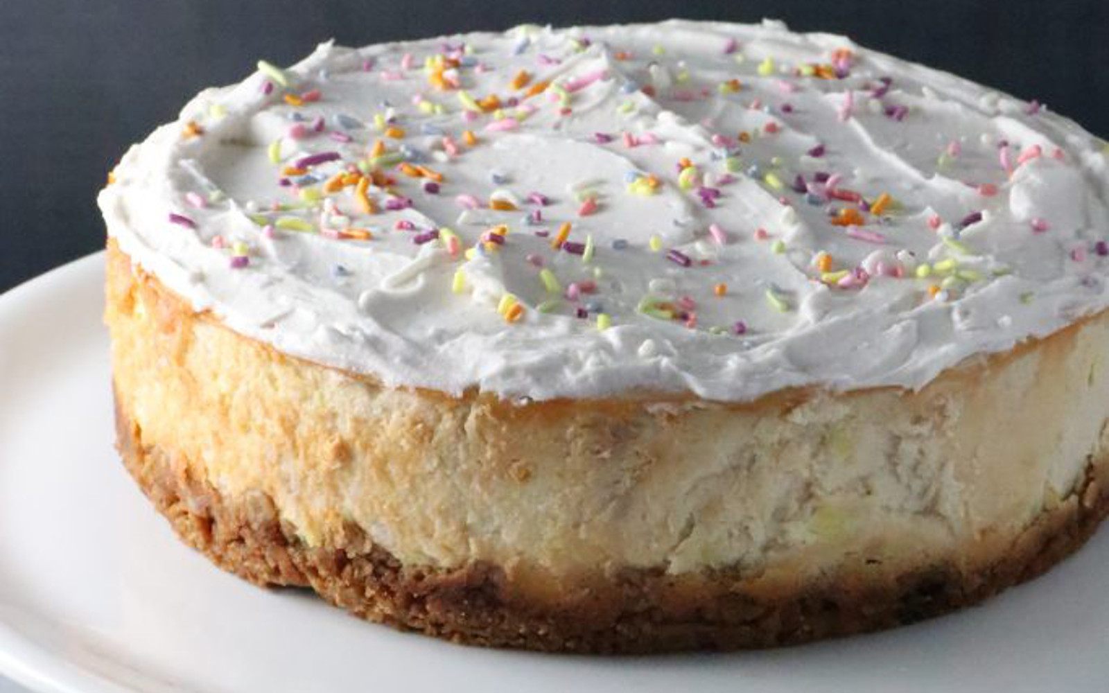 Best ideas about Birthday Cake Cheesecake
. Save or Pin Birthday Cake Cheesecake With Sugar Cone Crust [Vegan Now.