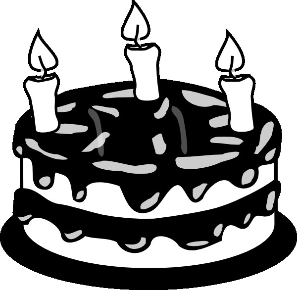 Best ideas about Birthday Cake Clip Art Black And White
. Save or Pin 3yr Birthday Cake Bw Clip Art at Clker vector clip Now.