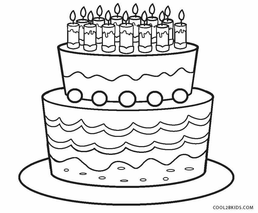 Best ideas about Birthday Cake Coloring Page
. Save or Pin Free Printable Birthday Cake Coloring Pages For Kids Now.