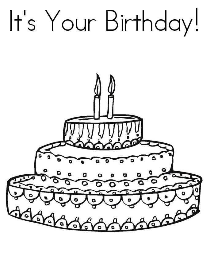 Best ideas about Birthday Cake Coloring Pages
. Save or Pin Free Printable Birthday Cake Coloring Pages For Kids Now.